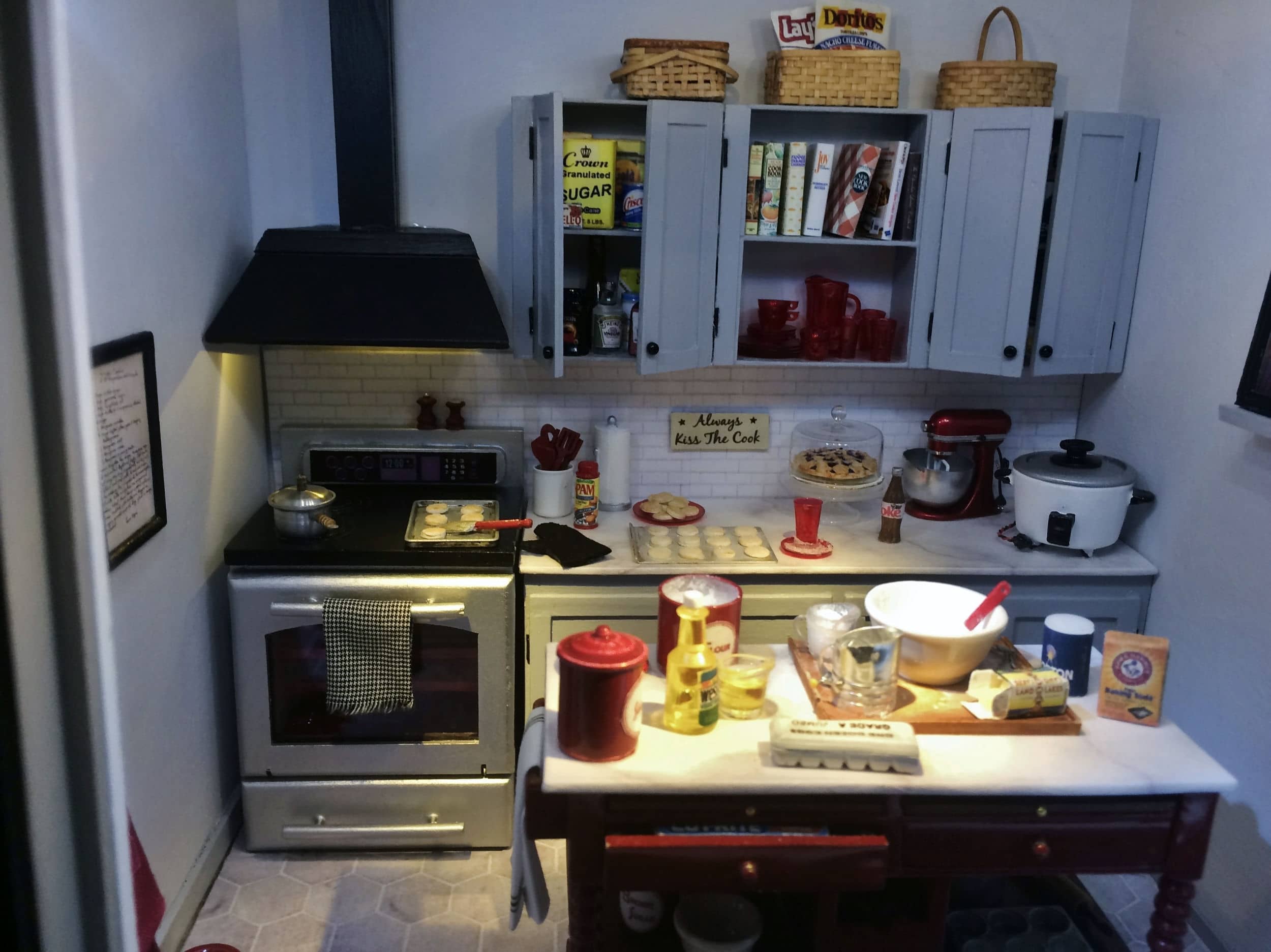 A straight on view of the interior