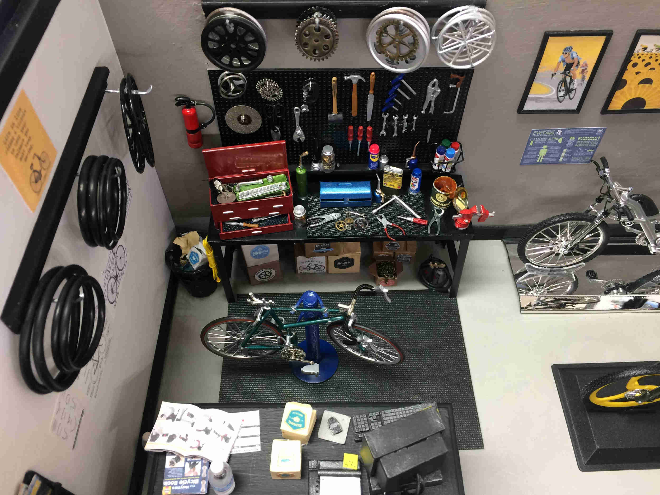 Finished service area of the shop