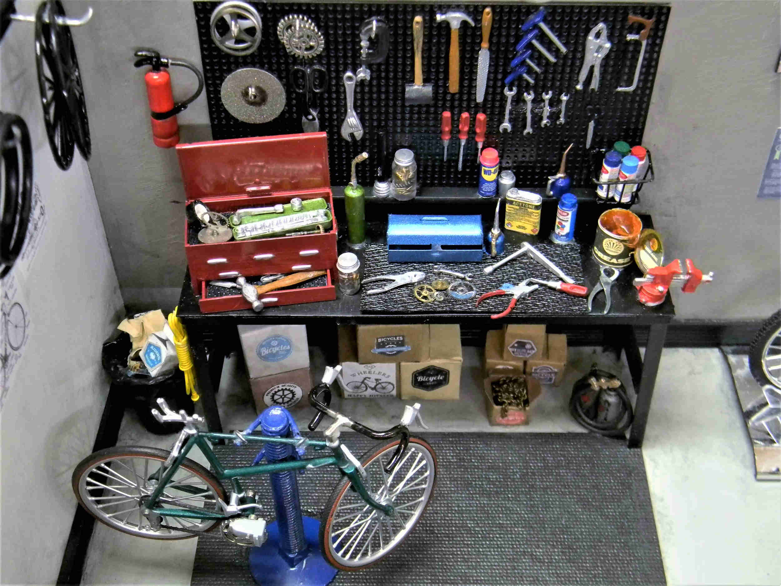 Overview of entire work area