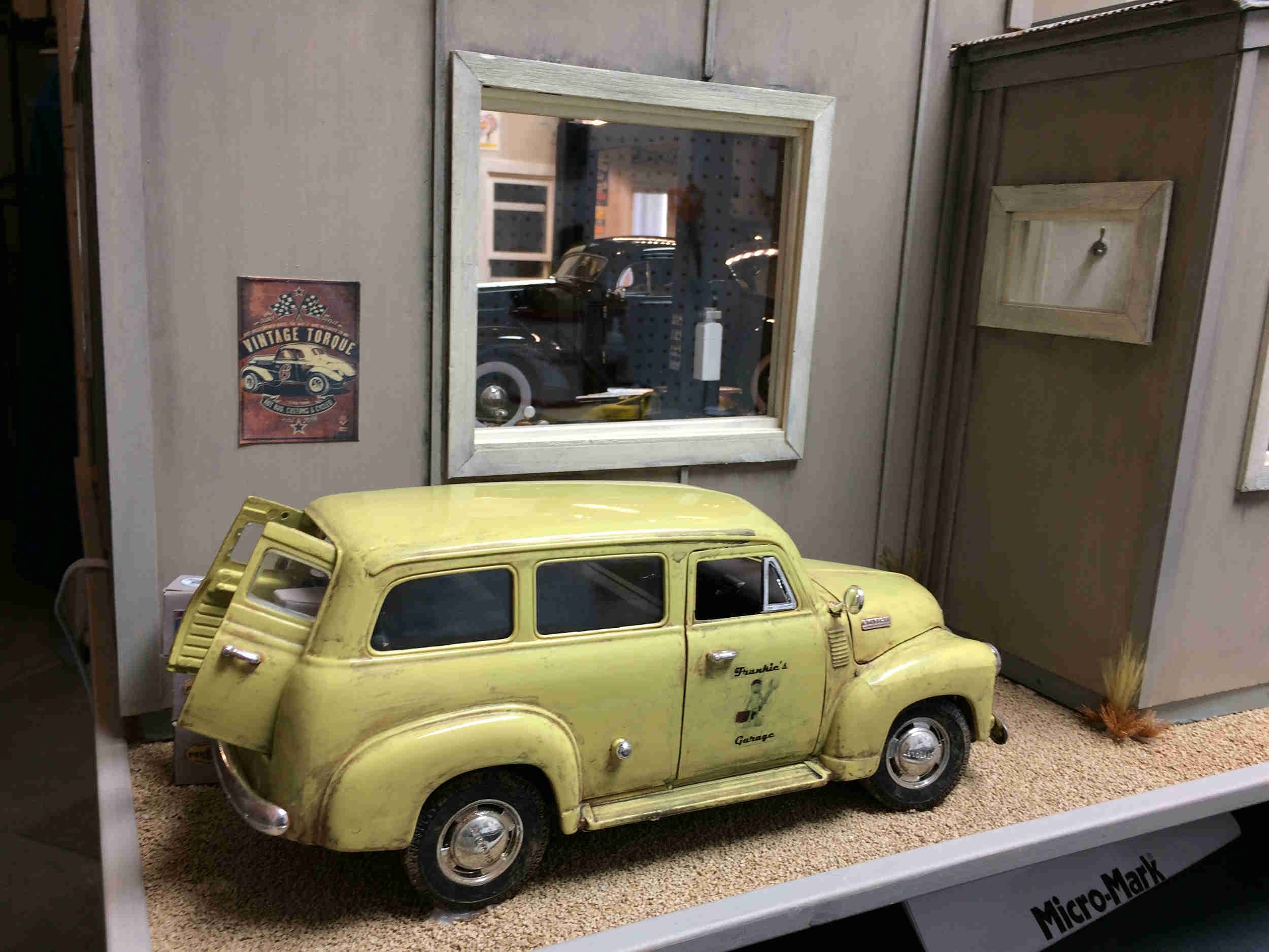 View of van with back doors opened