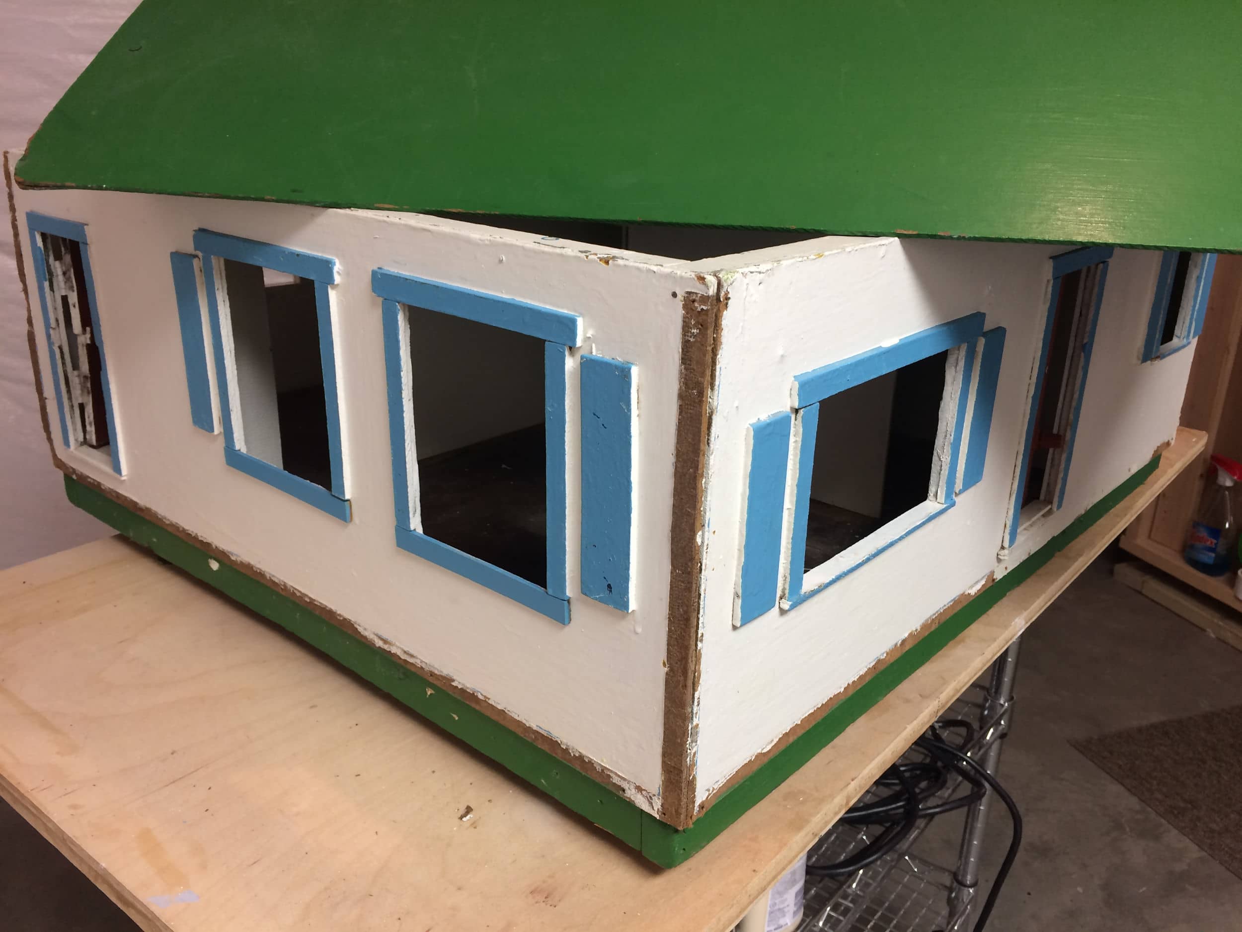 Corner with trim missing