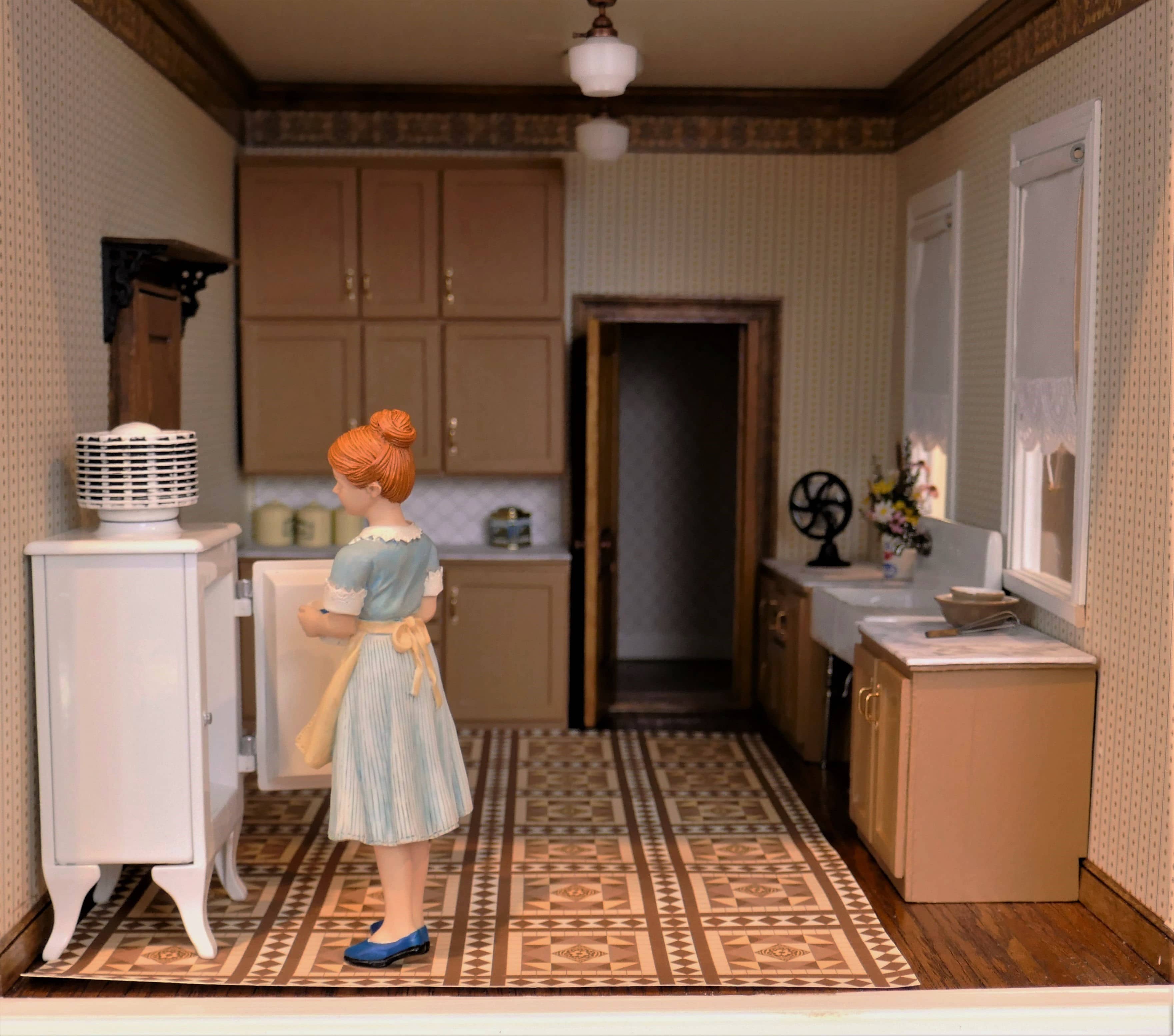 Kitchen with possible linoleum