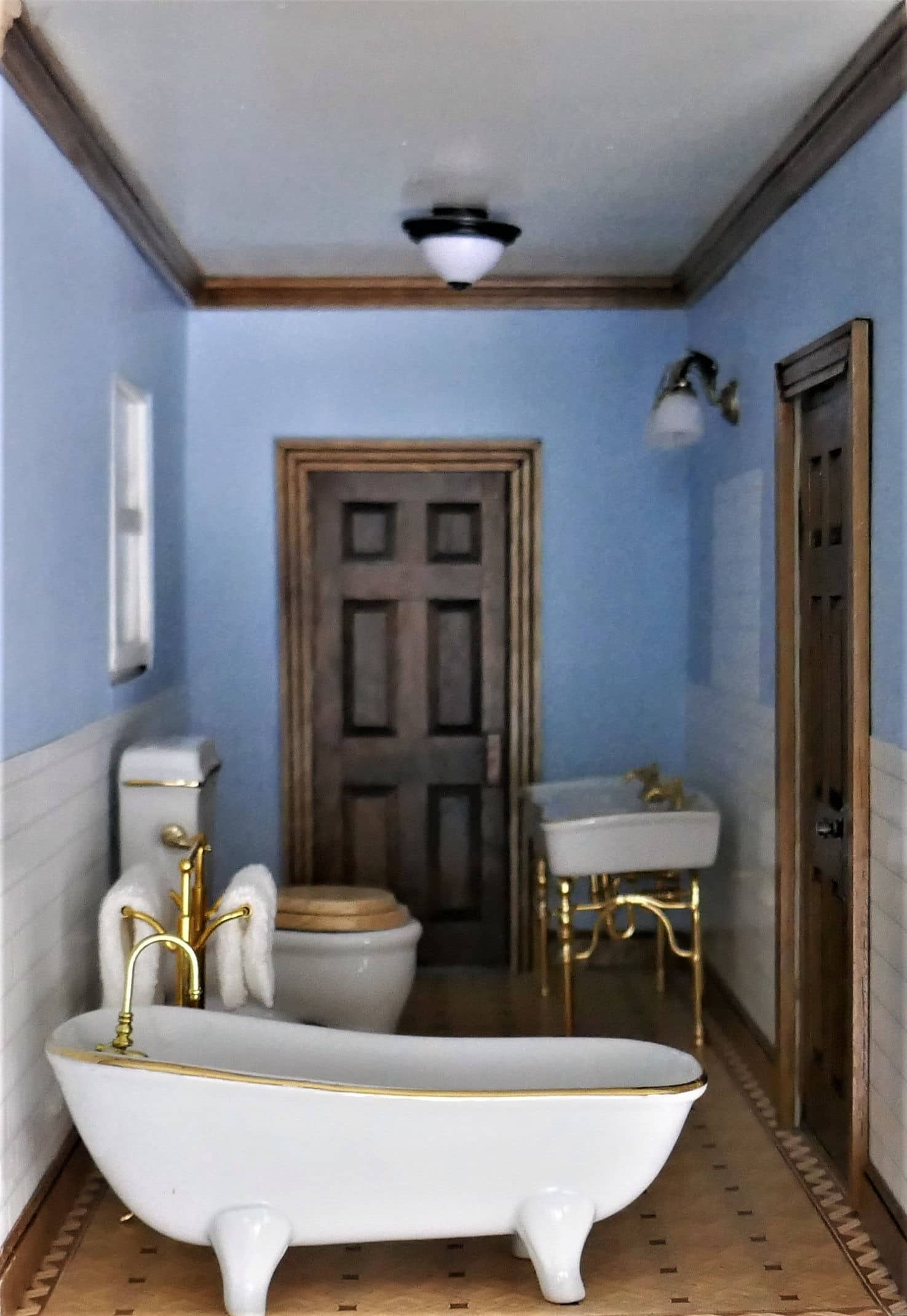 Partially finished upstairs bathroom