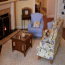 Sitting area with fireplace