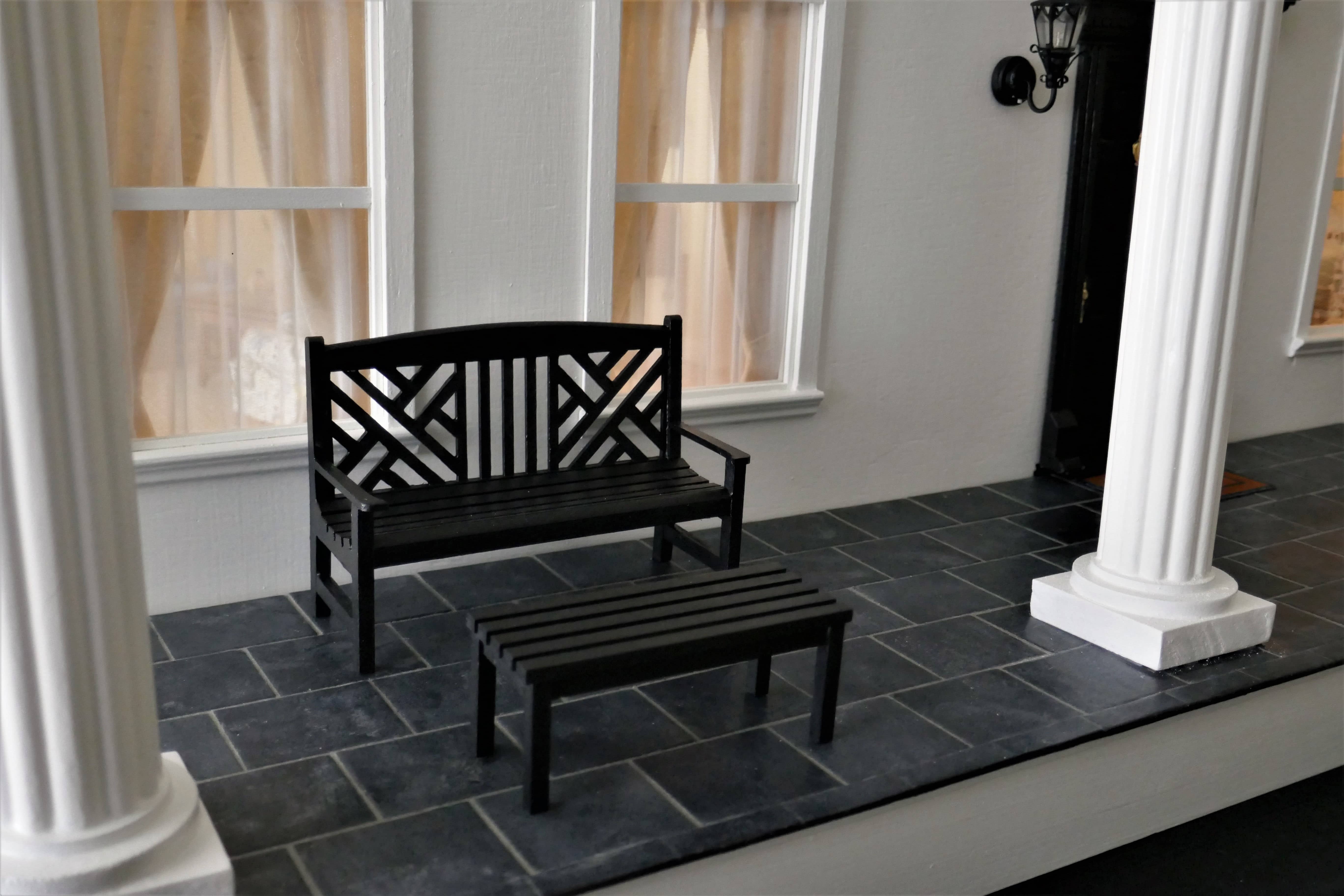 Left side of front porch