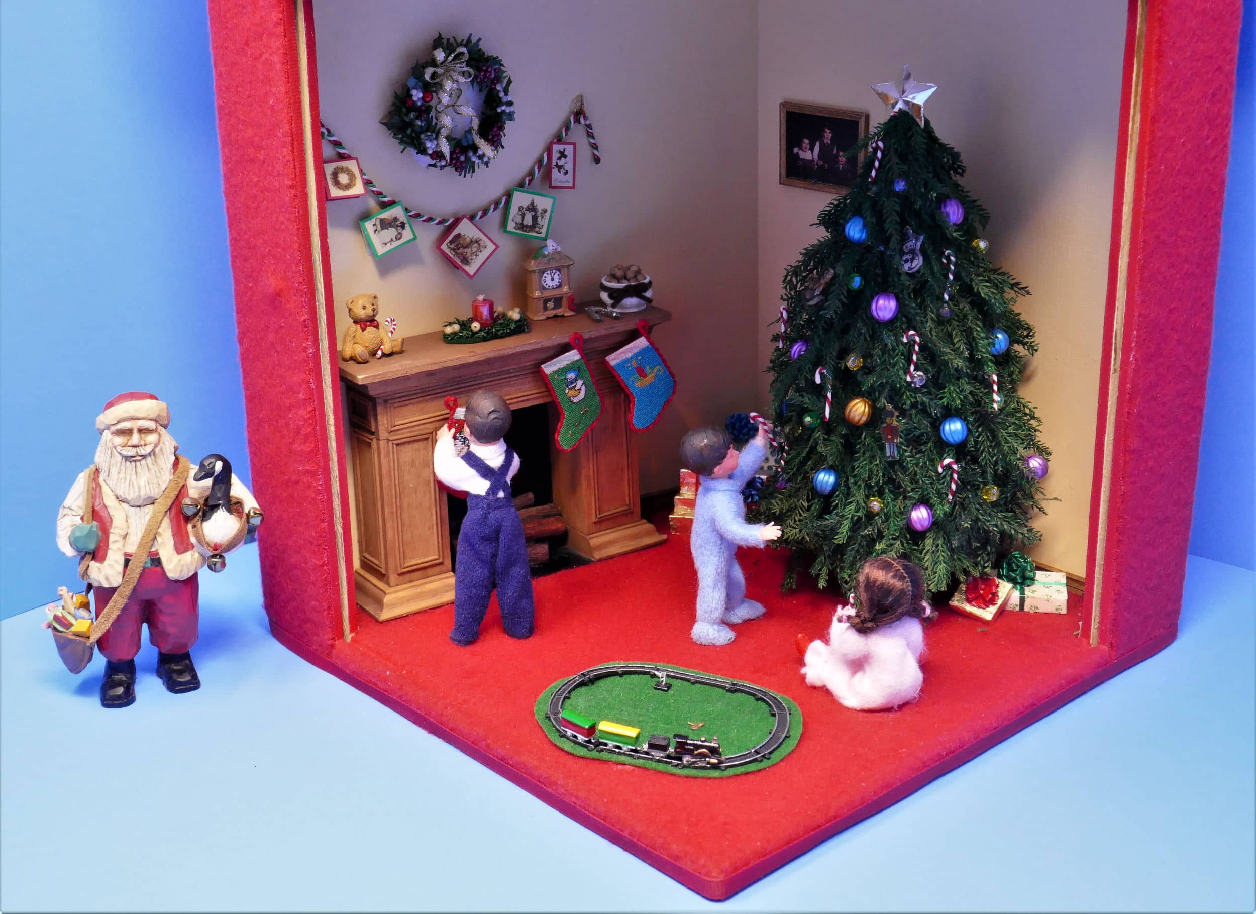 View of the scene inside the box