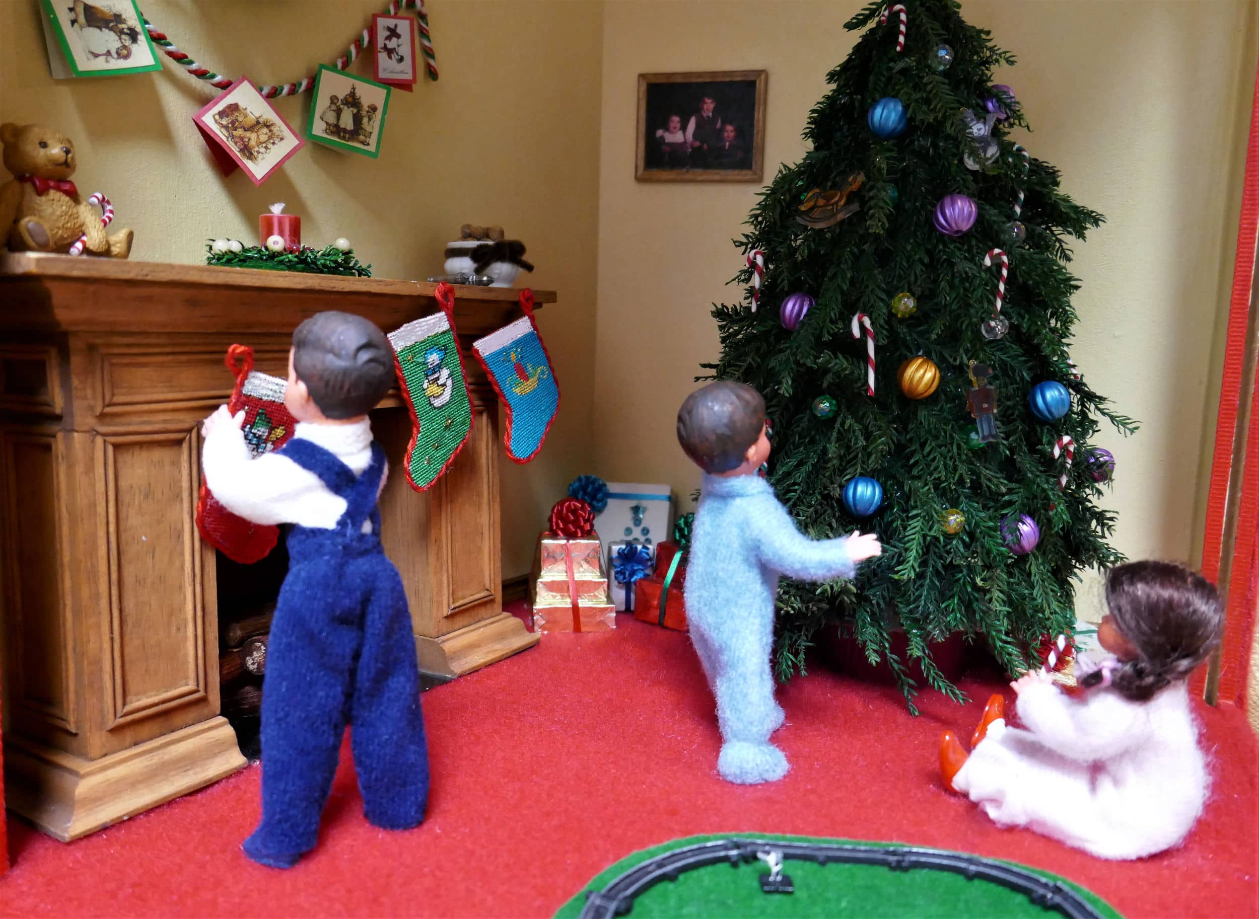 Close-up of the children in the scene