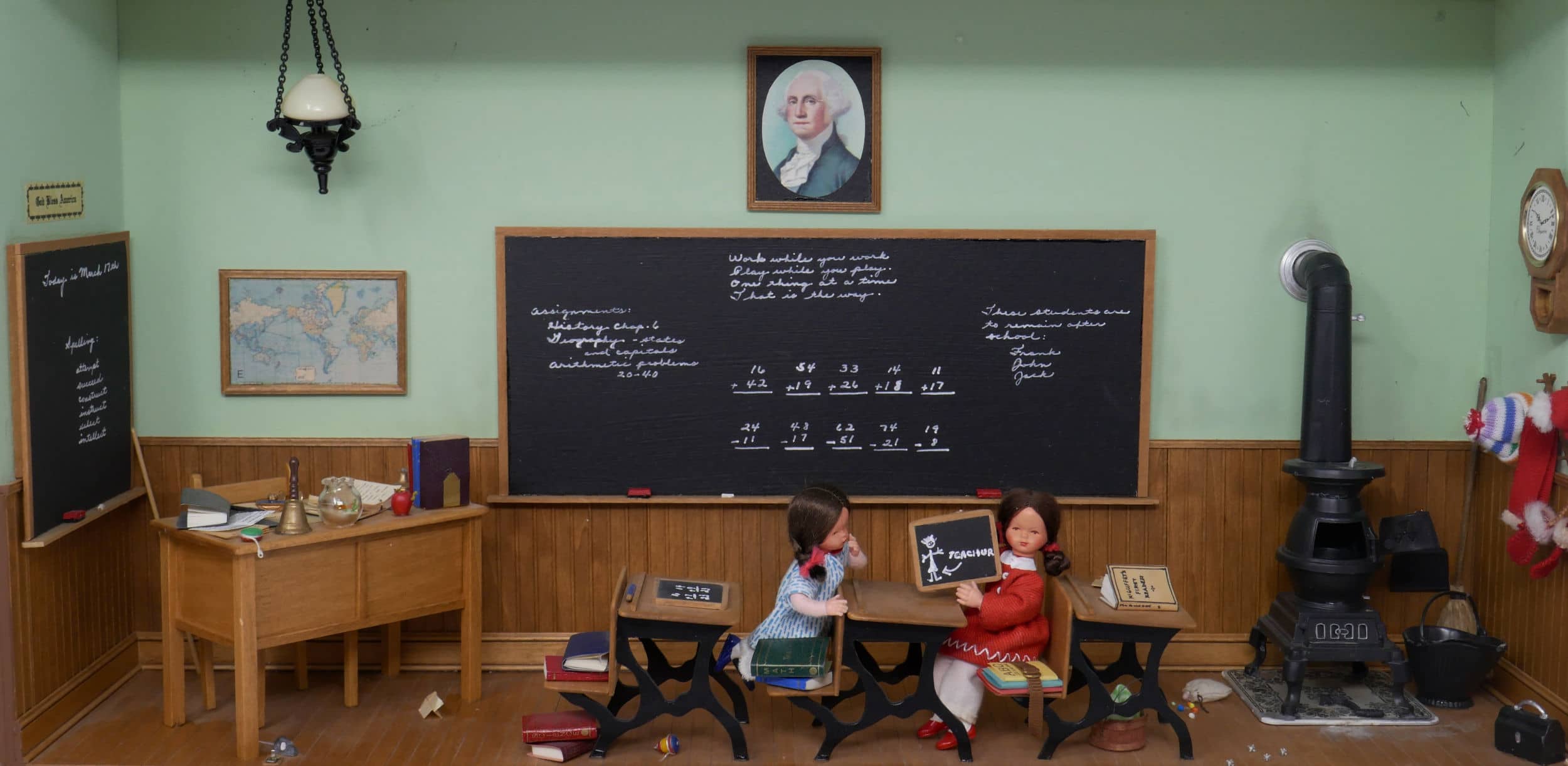 The finished schoolroom